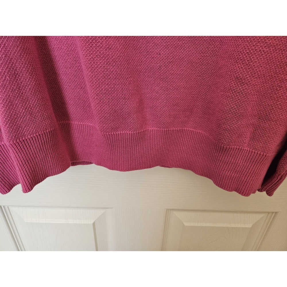 NWT Disney Minnie Mouse Bow Hot Pink Knit Long Sleeve Sweater Crew Neck, Plus 3X - Picture 6 of 8
